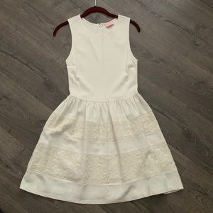 Balloon Skirt White Dress